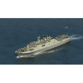 Type071 with Z-18 Helicopter 3D